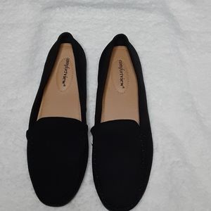 NWOT Comfort View Black Loafers 9 ww